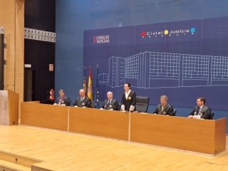 La presidenta del alto tribunal de la Comunidad Valenciana durante su intervención